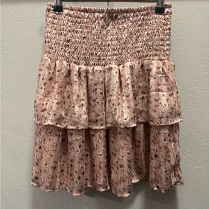 C by One Pink Floral Skirt (S)